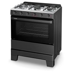 Imagem de Fogão Esmaltec Ideal POP 5 Bocas Preto com Forno Limpa Fácil