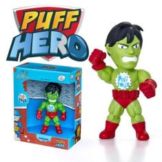 Imagem de Boneco Super Herói Verde Em Vinil Macio Brinquedo Articulado - Puff To