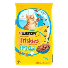 Imagem de Ração Seca Nestlé Purina Friskies Frango, Cenoura e Leite para Gatos Filhotes - 1 Kg