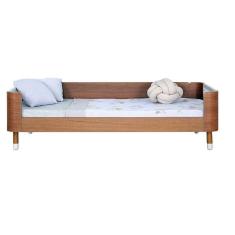 Imagem de Cama Pé De Meia Madeira Jequitibá Natural Com Grades Brancas + Colchão Herval Cannes