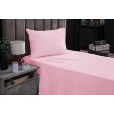 Imagem de Jogo De Lençol Solteiro 3 Peças 200 Fios 100% Algodão Cama Box Com Len