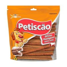 Imagem de Petisco Petisquinho Para Cães Palito Fino Sabor Carne 1Kg - Petiscao