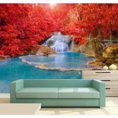 Imagem de Papel de Parede - Painel Fotográfico Cachoeira 3D 3,75M² na 011