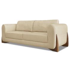 Imagem de Sofá 2 Lugares Base De Madeira 180cm Izzy S06 Linho Dourado - Mpozenato