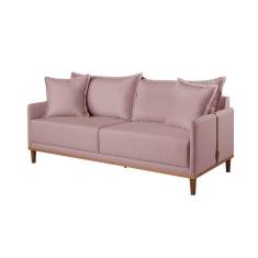 Imagem de Sofá 3 Lugares Fixo Living Madri Suede Rosê 2,00m