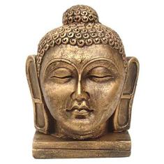 Imagem de Cabeça Buda Hindu 16 cm Resina + Incenso