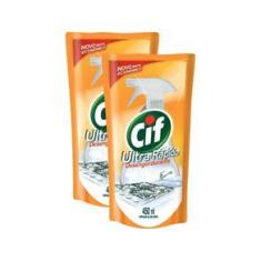 Imagem de Kit 2 Refis Limpador CIF Ultra Rápido Desengordurante 450ml