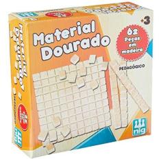 Imagem de Material Dourado em Madeira 62 peças, Nig Brinquedos