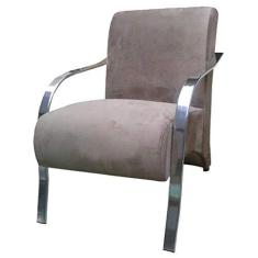Imagem de Poltrona Venus 1 Lugarbraço Aluminio Bege