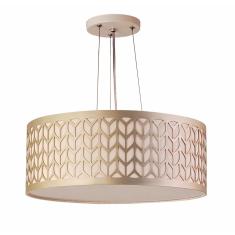 Imagem de Lustre Pendente Cúpula Recorte Bronze 50X15 3E27 Bivolt
