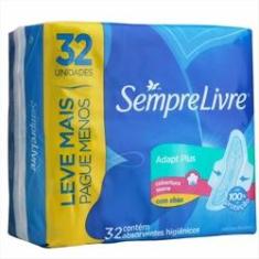 Imagem de Absorvente Sempre Livre Adapt Plus Suave Com Abas Leve 32 Pague 24
