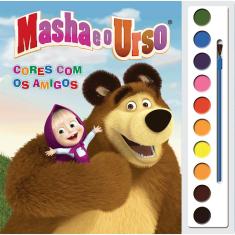 Imagem de Masha e o Urso: Cores com os Amigos - Ciranda Cultural - 9788538083290