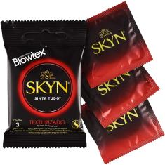 Imagem de Preservativo Blowtex Com 3 Skyn Texturizado