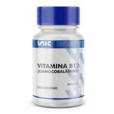 Imagem de Vitamina b12 (cianocobalamina) 500mcg 90 Cápsulas