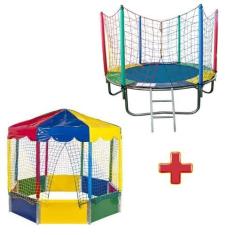 Imagem de Cama Elástica Pula Pula Trampolim 1,83m + Piscina de Bolinhas Oitavada 2,00m Picadeiro