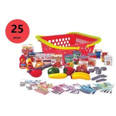 Imagem de Brinquedo De Menina Meu Mercadinho Com Comidinhas E Dinheiro