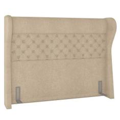 Imagem de Cabeceira Cama Box Casal King 195cm Trinidad P02 Boucle Bege - Mpozena