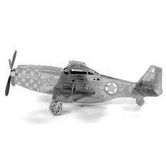 Imagem de Miniatura De Montar Metal Earth - Avião Mustang P-51