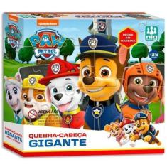 Imagem de Quebra Cabeça Patrulha Canina Gigante 16 Peças Em Madeira - Nig Brinqu