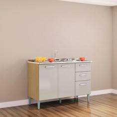 Imagem de Balcão De Pia Ambiente Lavinia Damasco Off White - Poquema - Poquema I