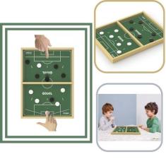 Imagem de Jogo Botão Gol A Gol Futebol Mdf Tabuleiro Elástico Infantil - Jungee