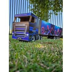 Imagem de Miniatura carreta baú Madeira (MDF) Atenção! Comprar só 1 por compra -