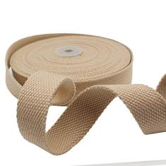 Imagem de Dortrue Tecido de algodão pesado, 2,5 cm de largura, 10 jardas para alças de bolsa, alça de sacola, cinto de tecido, fabricação de suprimentos ao ar livre