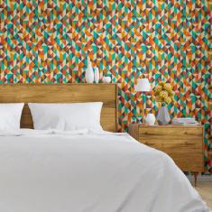 Imagem de Papel de Parede Adesivo Geométrico N013008 Rolo 0,58x3M