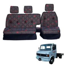 Imagem de Sofá Cama Banco Completo Mercedes 710 / 912 / 914 Vermelho - Pampa