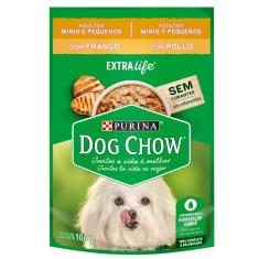 Imagem de Ração Úmida Nestlé Purina Dog Chow Sachê Frango para Cães Adultos Raças Minis e Pequenas - 100 g