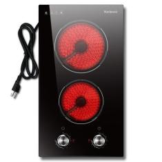 Imagem de Fogão elétrico Karienvir 2 queimadores 2000W 110V com plugue 30cm, 110