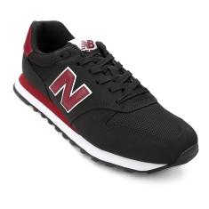 Imagem de Tênis New Balance Classic 500v2 Masculino - Preto/Vermelho-Masculino