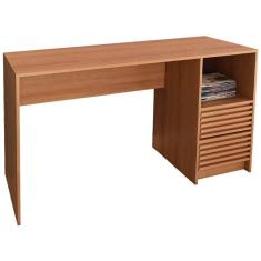 Imagem de Escrivaninha Gaveteiro Ripado 1 Prateleira Me4174 Amendoa