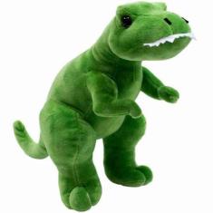 Imagem de Dinossauro Tiranossauro Rex Verde 28cm - Pelúcia - Fofy Toys