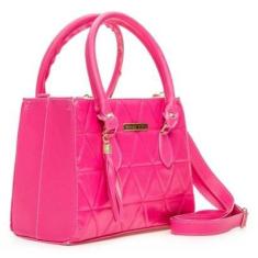Imagem de Bolsa Rosa Helena Compacta Madri Bordada Moderna Feminina-Feminino