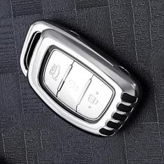 Imagem de Porta-chaves do carro Capa Smart Zinc Alloy, adequado para Hyundai Tucson Creta i20 ix25 i10 i30 Verna Mistra Elantra, Porta-chaves do carro ABS Smart Car Key Fob