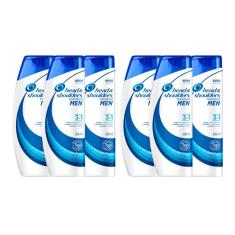 Imagem de Kit com 6 Shampoos Head & Shoulders Anticaspa 3 em 1 Masculino 200ml