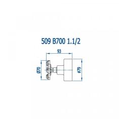 Imagem de Acabamento para Registro 1.1/2 Polegada Bruto Living 700 Fani Bege