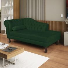 Imagem de Diva Recamier Dora 130cm Lado Direito Suede Verde