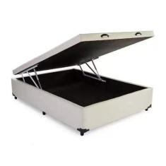 Imagem de Cama Box Baú Casal Sintetico Bege  138X188 - Sp Móveis