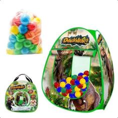 Imagem de Barraca Cabaninha Infantil Dobrável Com 50 Bolinhas Coloridas - Dm