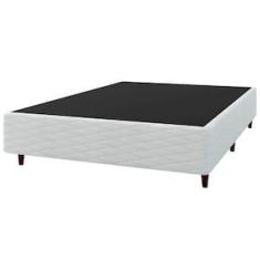 Imagem de Base Box de Casal Umaflex New Itália com Revestimento em Jacquard - 38x138x188cm - Branco
