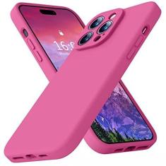 Imagem de Ktele Capa compatível com iPhone 14 Pro, capa de silicone líquido de grau AB, [quatro cantos 50 + minúsculos airbags à prova de choque] [forro de microfibra macio antiarranhões] Capa de proteção