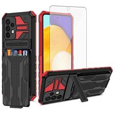 Imagem de Asuwish Capa de telefone para Samsung Galaxy A52/A52S 5G com protetor de tela de vidro temperado e suporte fino para cartão de crédito acessórios para celular Glaxay A 52 S 4G G5 Gaxaly 52A S52 52S