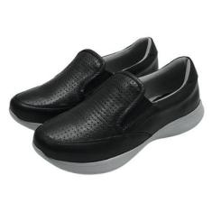 Imagem de Tênis Iate Couro de Carneiro Preto-Feminino