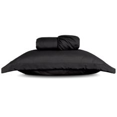 Imagem de Jogo De Lençol Solteiro Slim Percal 200 Fios 2 Peças - Preto