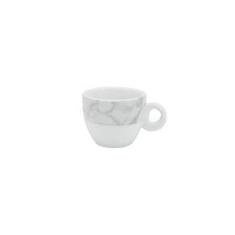 Imagem de Xícara Café com Pires 80 ml Porcelana Schmidt - Dec. Mármore Cinza