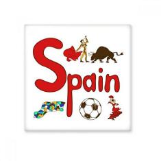 Imagem de Adesivo brilhante de ejo de cerâmica com símbolo nacional da Espanha