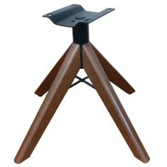 Imagem de Base Giratória De Madeira Para Poltrona Altura 40Cm