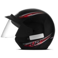 Imagem de Capacete Moto Aberto Mixs Up Masculino Feminino Com Viseira, PRETO, 56